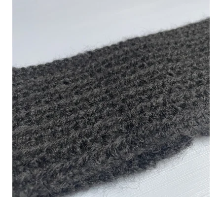 Mohair Headband (black) - fits 47-49cm
