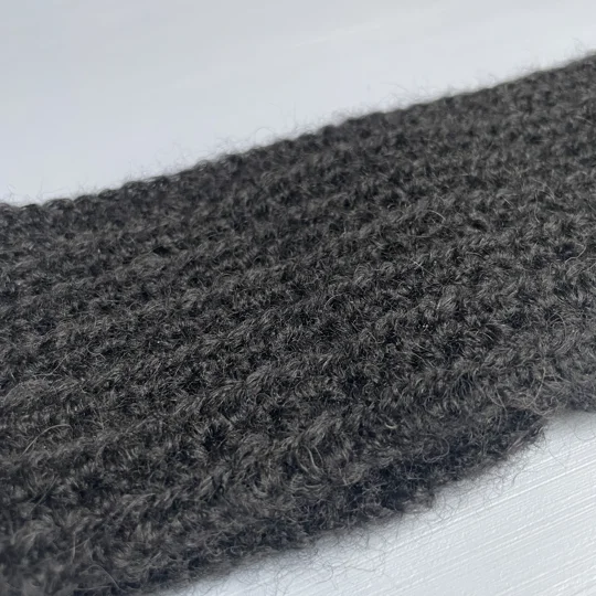 Mohair Headband (black) - fits 47-49cm