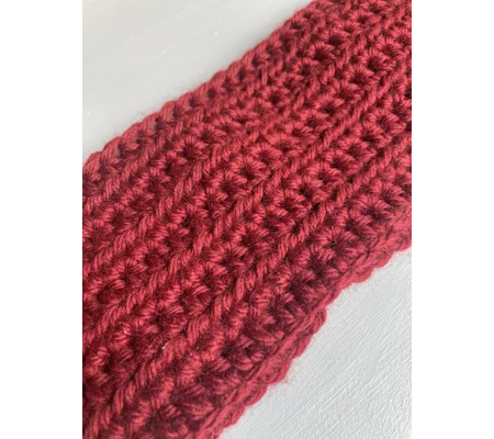 Merino Headband (Red) - fits 54-56cm