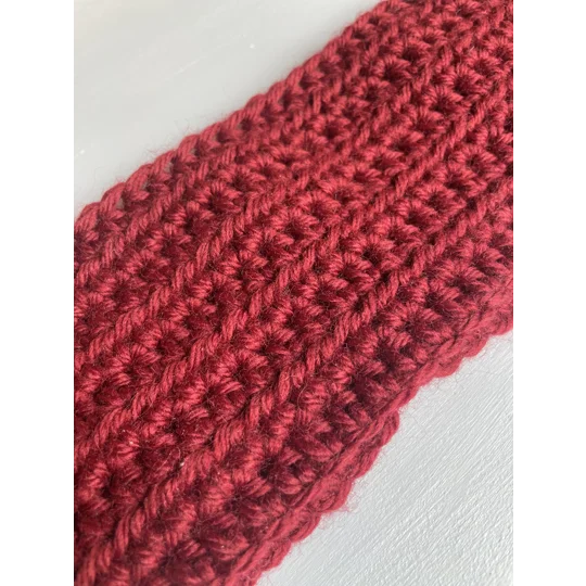 Merino Headband (Red) - fits 54-56cm