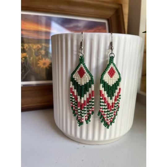 Handmade beaded Earrings

Where colours cascade in a breathtaking display of vibrancy and elegance. Each bead is carefully selected to create a mesmerising gradient effect, reminiscent of a cascading waterfall of hues. 

Christmas Colors