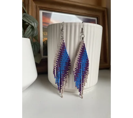 Blue, Purple, Beige