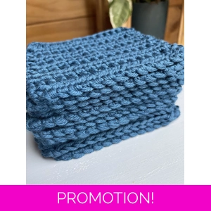 Reusable Cotton Make up Remover cloth - Navy