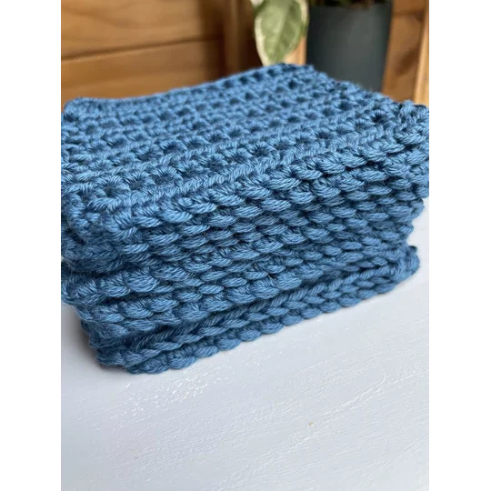 Reusable Cotton Make up Remover cloth - Navy