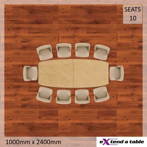 1000mm Barrel Folding Tabletop Extender