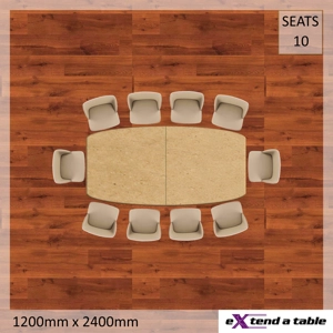 1200mm Barrel Folding Tabletop Extender