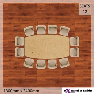 1300mm Barrel Folding Tabletop Extender