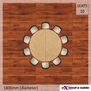 Round Folding Tabletop Extender