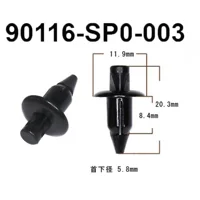 10 x MSX GROM FAIRING RIVET CLIP