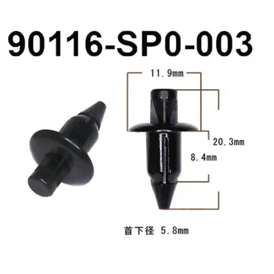 10 x MSX GROM FAIRING RIVET CLIP