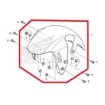 MSX GROM FRONT MUDGUARD (GLOSS BLACK)