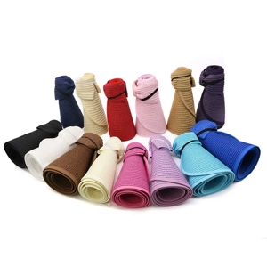 Summer Fashion Sunshade Empty Top Folding Big Brim Straw Hat