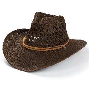 Unisex Ethnic Style Solid Color Braid Big Eaves Straw Ha