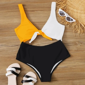 Casual Solid Color 1 Piece Bikinis