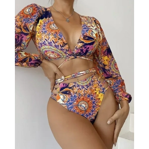 Ditsy Floral Polyester Cover Ups