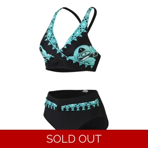 Ditsy Stripe 2 Piece Set Bikinis