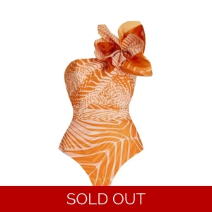 Orange Printing One Piece