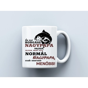 Horgász nagypapa bögre