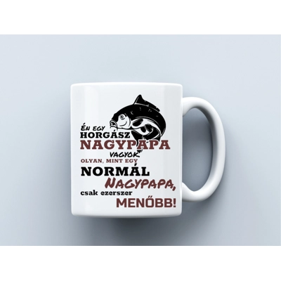 Horgász nagypapa bögre