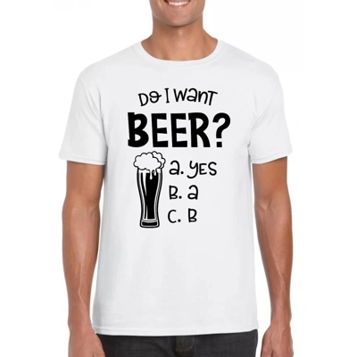 Do I want beer férfi póló