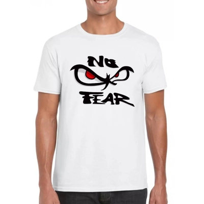 No fear férfi póló