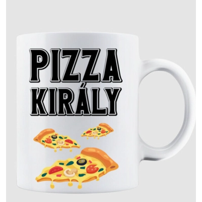 Pizza király bögre Pizza király bögre
