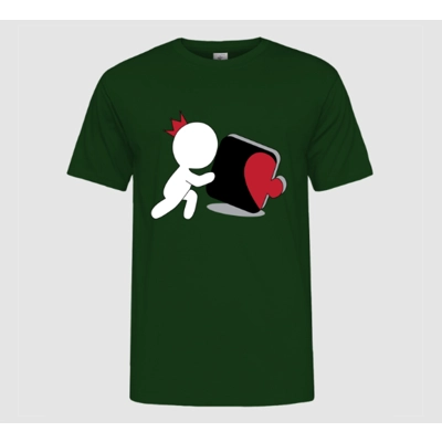 Szív puzzle férfi póló Szív puzzle férfi póló