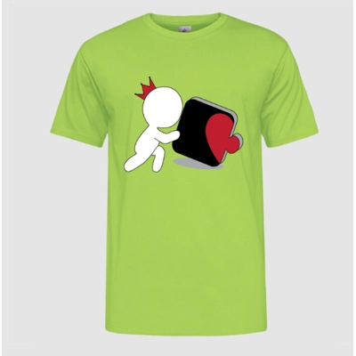 Szív puzzle férfi póló Szív puzzle férfi póló