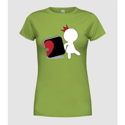 Szív puzzle női póló Szív puzzle női póló