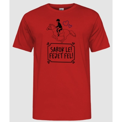 Sarok le fejet fel férfi póló Sarok le fejet fel férfi póló