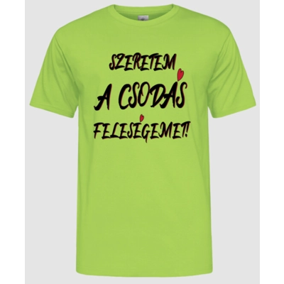 Szeretem a csodás feleségem férfi póló Szeretem a csodás feleségem férfi póló