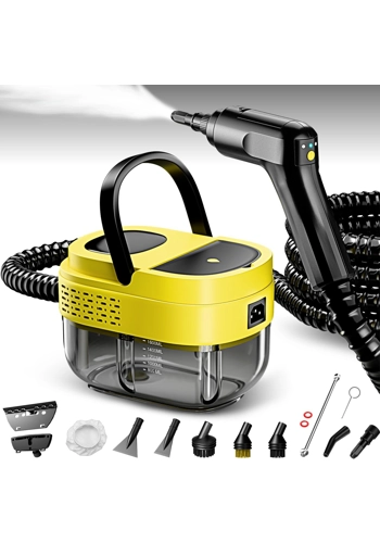 Steam Cleaner,15s Heat-Up,1.6L Tank,3-Level Adjustable Handle,2500W Steamer for Cleaning,Portable St