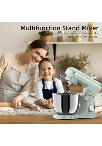 Electric Stand Mixer,10 Speeds Tilt-Head Food Mixer, 3-IN-1 Kitchen Mixer for Daily Cooks with Dishw