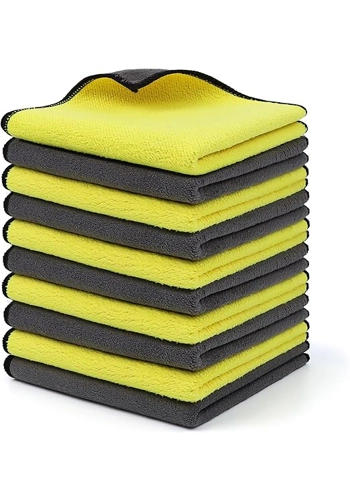 10pcs Microfiber Cleaning Cloth, Coral Velvet Cleaning Rags, Lightweight and Breathable Dish Towels