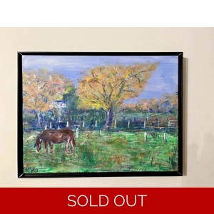 Muddy Pasture acrylic on canvas 12x16” Painting Direct Fro..