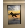 "Low Tide Horse" Oil on Canvas Painting 24x36" signed