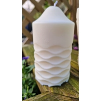 Pillar Half Ripple Candle