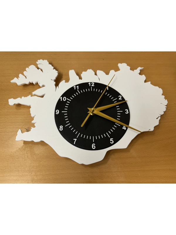 Klukka á Íslandi með skífu