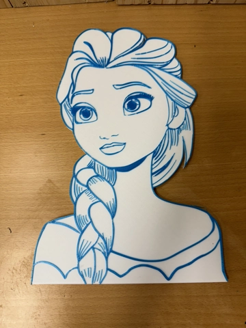 Elsa á platta Elsa á platta