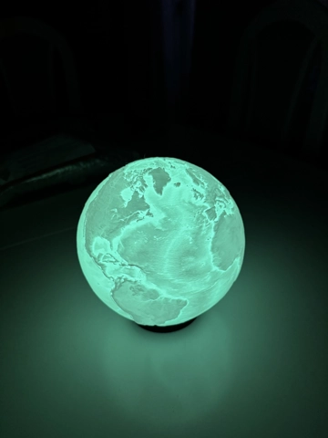 Jörðin Lithophane Jörðin Lithophane