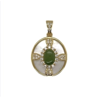 Natural Jade  pPendant With Identification Report