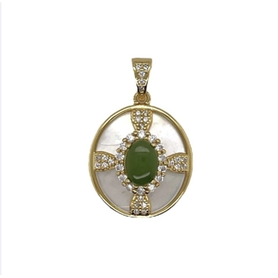 Natural Jade pPendant With Identification Report Natural Jade pPendant With Identification Report