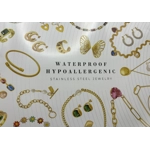 18K Paperclip Choker Necklace 16 inches