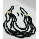 Synthetic Black Onyx Necklace