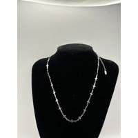 18K White Gold Plated Stainless Steel 304 Cross Necklace