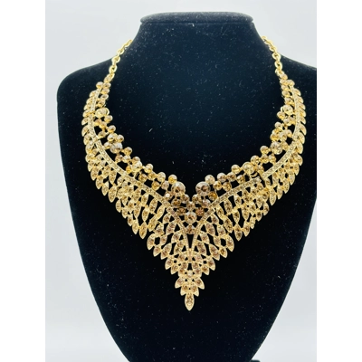 Luxury Jewelry Set Wholesale Elegant Bridal Wedding Prom Red Crystal Statement Earrings Rhinestone