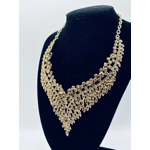 Luxury Jewelry Set Wholesale Elegant Bridal Wedding Prom Red Crystal Statement Earrings Rhinestone