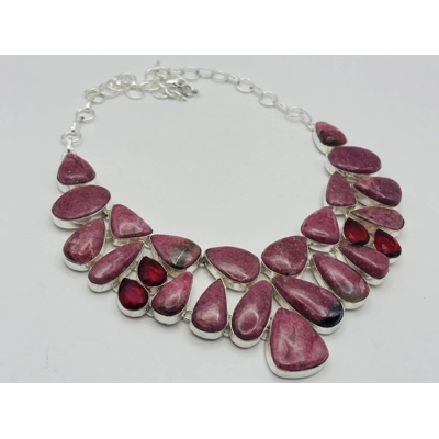 925 Silver Peruvian Rhodonite Grade AAA 925 Silver Peruvian Rhodonite Grade AAA