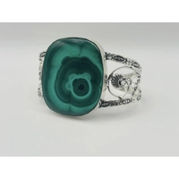 925 Silver Grade AAA Malachite