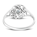 925 Rainbow Moonstone Celtic Ring size 9 U.S 925 Rainbow Moonstone Celtic Ring size 9 U.S